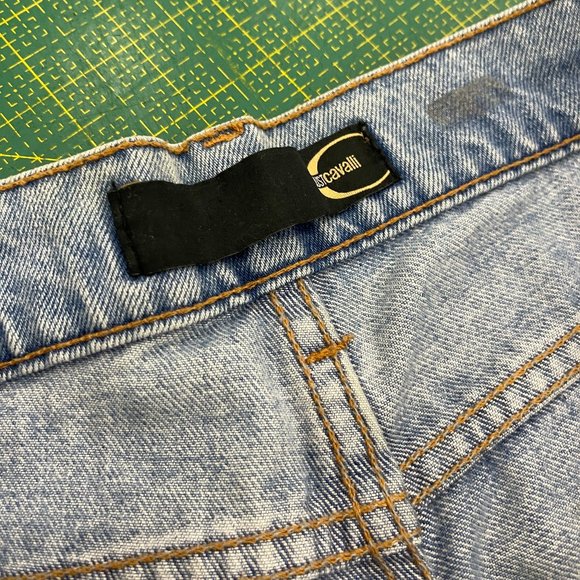 VINTAGE Just Cavalli straight leg distressed jeans Size 32 - Picture 4 of 9